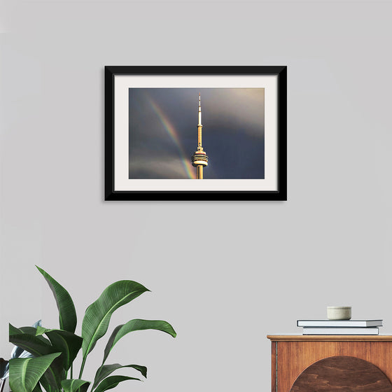 "Toronto Tower with Rainbow"