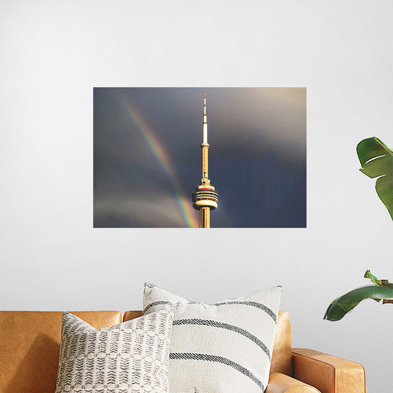 "Toronto Tower with Rainbow"