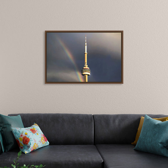 "Toronto Tower with Rainbow"