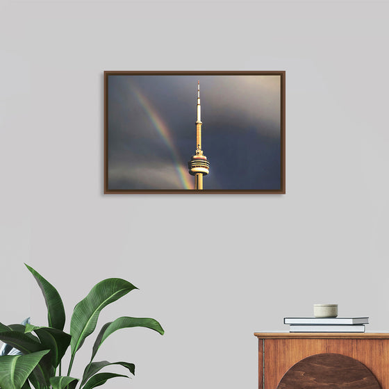 "Toronto Tower with Rainbow"