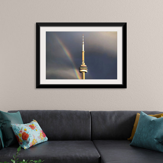 "Toronto Tower with Rainbow"