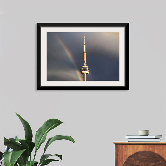 "Toronto Tower with Rainbow"