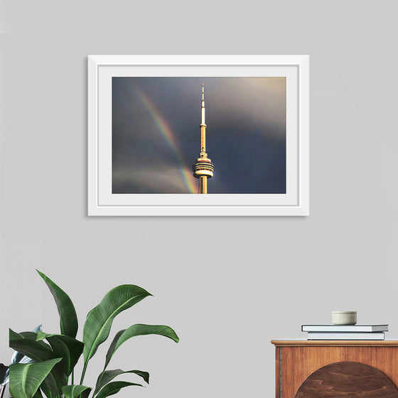 "Toronto Tower with Rainbow"