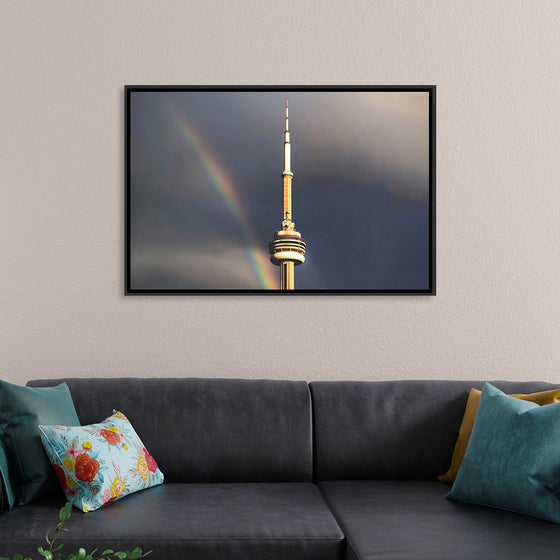 "Toronto Tower with Rainbow"