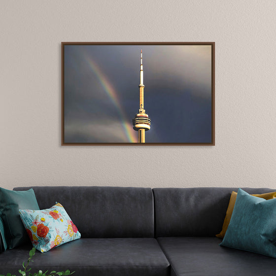 "Toronto Tower with Rainbow"