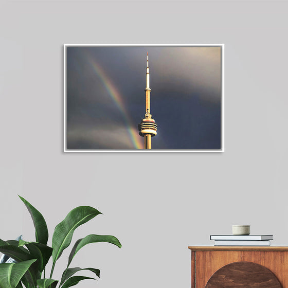 "Toronto Tower with Rainbow"