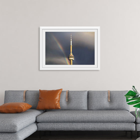 "Toronto Tower with Rainbow"