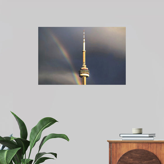 "Toronto Tower with Rainbow"