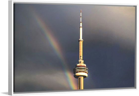 "Toronto Tower with Rainbow"