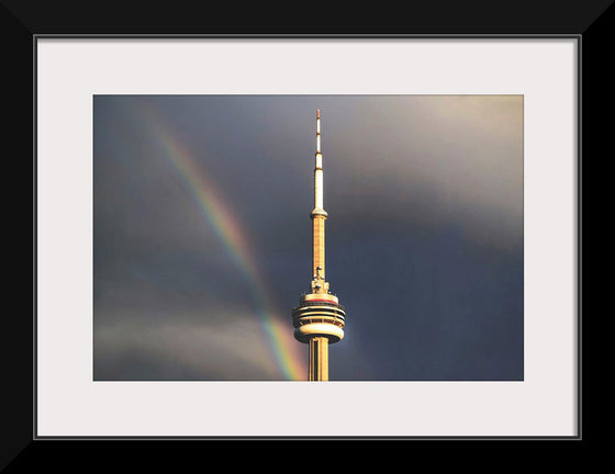 "Toronto Tower with Rainbow"