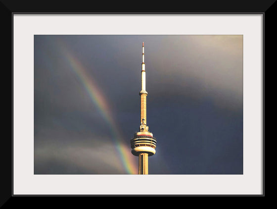 "Toronto Tower with Rainbow"