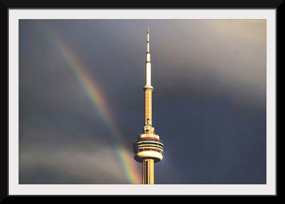 "Toronto Tower with Rainbow"