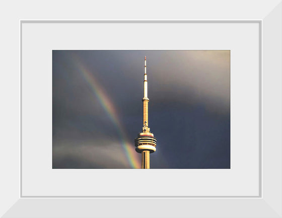 "Toronto Tower with Rainbow"