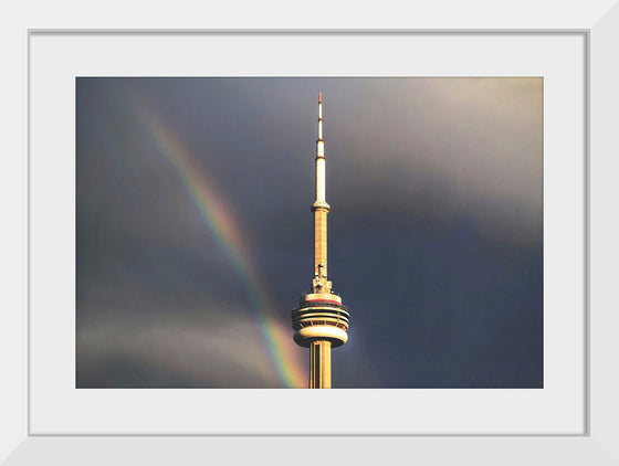 "Toronto Tower with Rainbow"