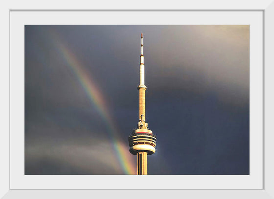 "Toronto Tower with Rainbow"