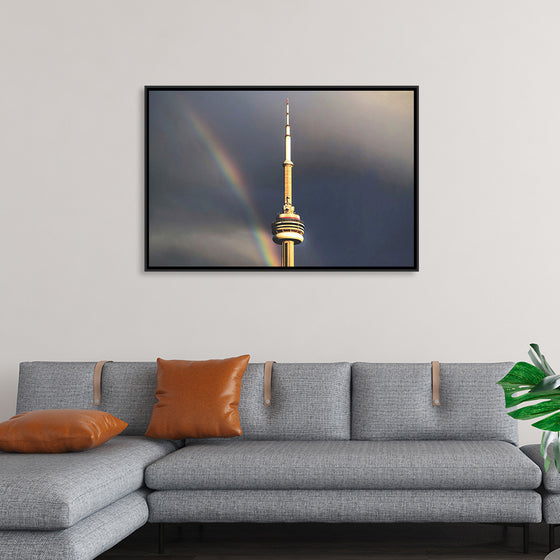 "Toronto Tower with Rainbow"