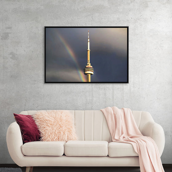 "Toronto Tower with Rainbow"