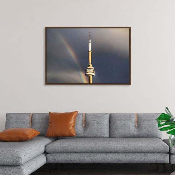 "Toronto Tower with Rainbow"