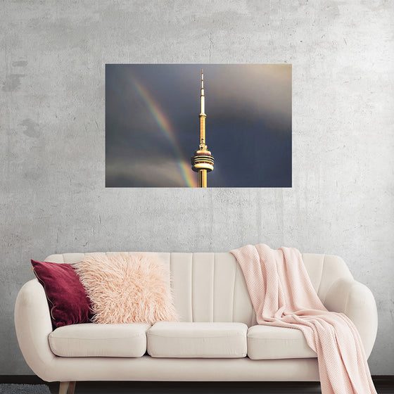 "Toronto Tower with Rainbow"