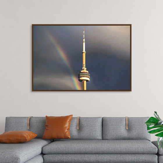 "Toronto Tower with Rainbow"