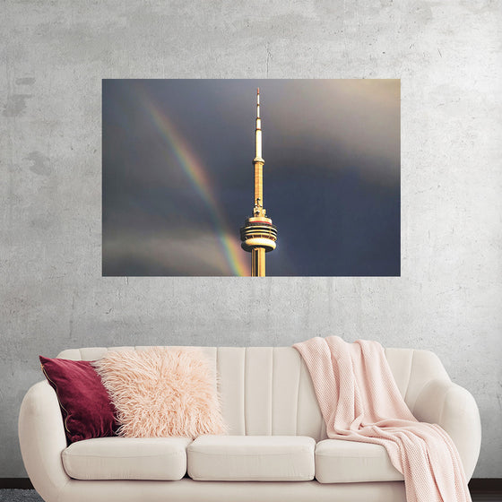 "Toronto Tower with Rainbow"