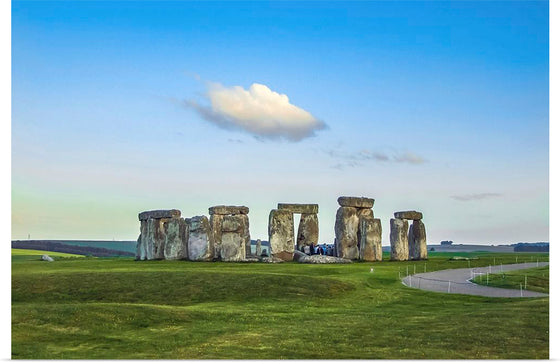 "Stonehenge in Salisbury Plain in Wiltshire, England"