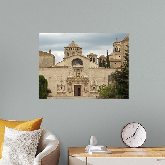 "Spain Poblet Monastry Front View", Pap3rinik