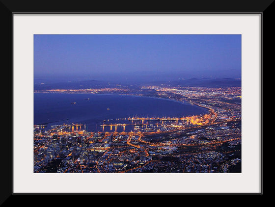 "Cape town top view at night"