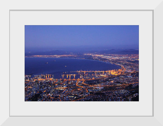 "Cape town top view at night"