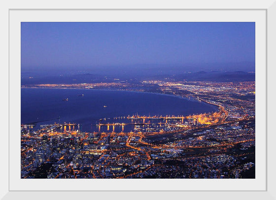 "Cape town top view at night"