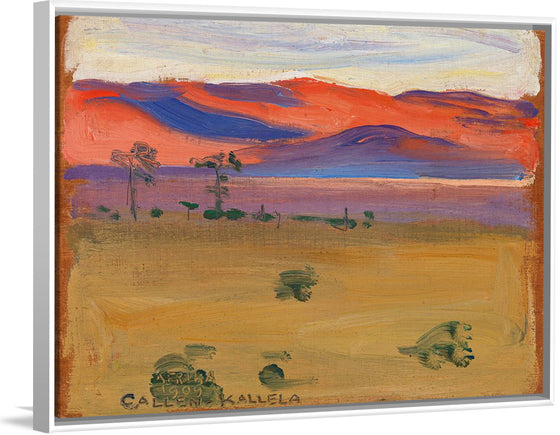 "Sunset on the Savannah", Akseli Gallen-Kallela