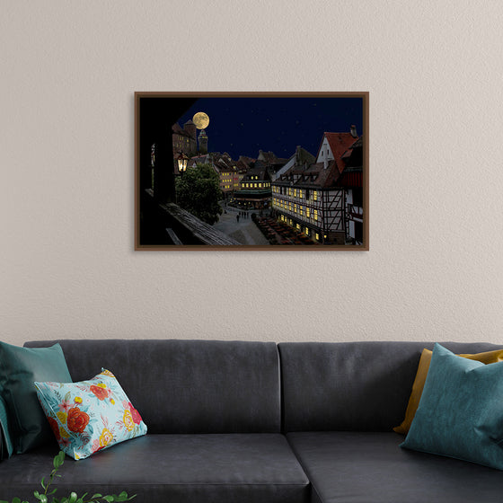 "Moon View from City"