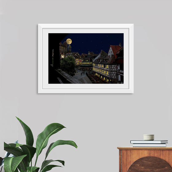 "Moon View from City"