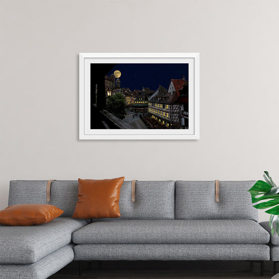 "Moon View from City"