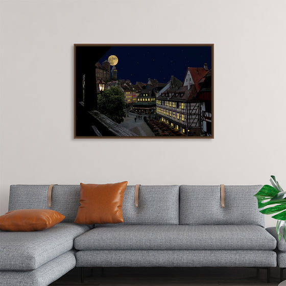 "Moon View from City"