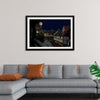 "Moon View from City"