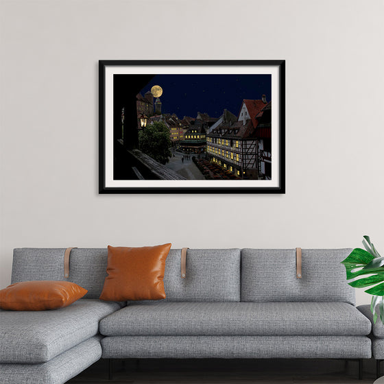 "Moon View from City"