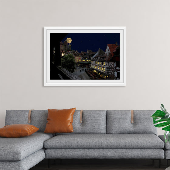 "Moon View from City"