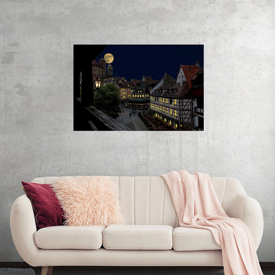 "Moon View from City"