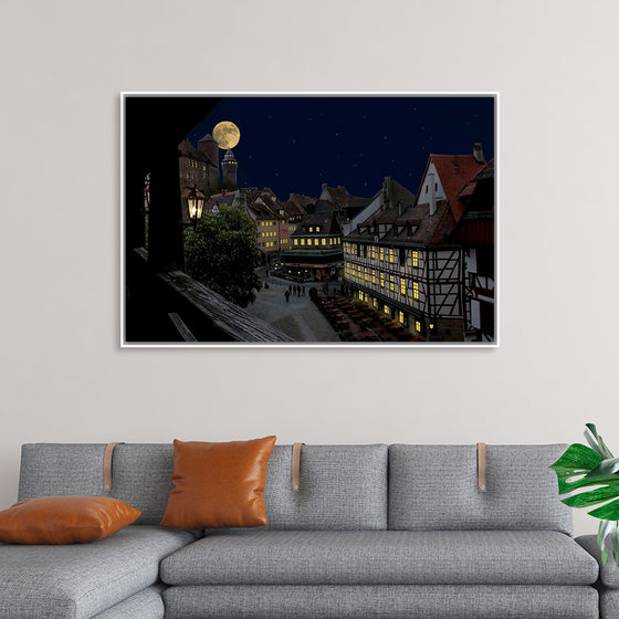 "Moon View from City"