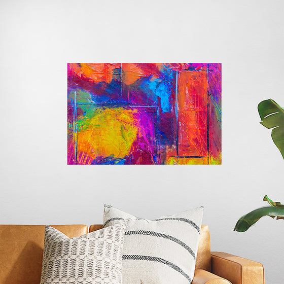 "Multicolored Abstract Painting", Steve Johnson