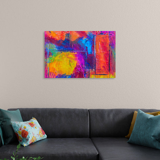 "Multicolored Abstract Painting", Steve Johnson