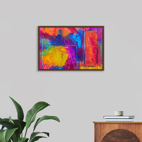 "Multicolored Abstract Painting", Steve Johnson