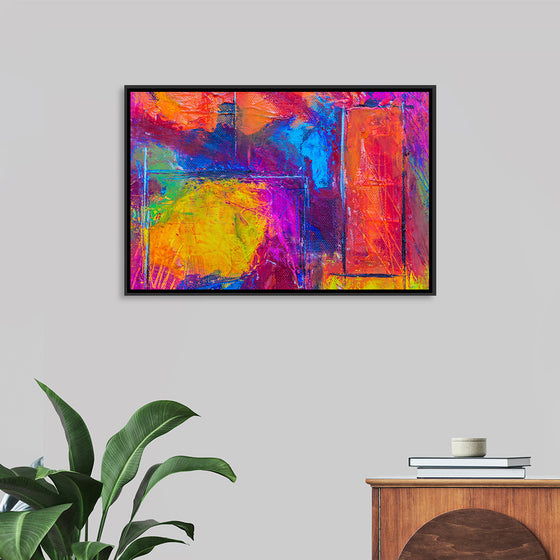 "Multicolored Abstract Painting", Steve Johnson