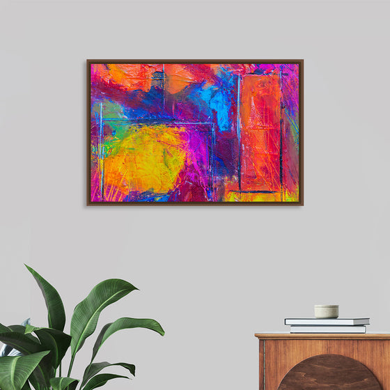 "Multicolored Abstract Painting", Steve Johnson