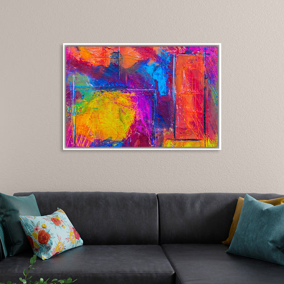 "Multicolored Abstract Painting", Steve Johnson