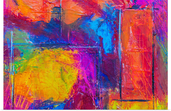 "Multicolored Abstract Painting", Steve Johnson