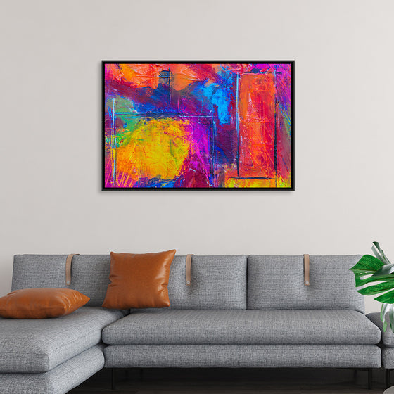 "Multicolored Abstract Painting", Steve Johnson