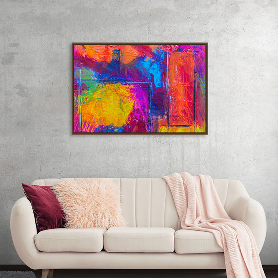 "Multicolored Abstract Painting", Steve Johnson