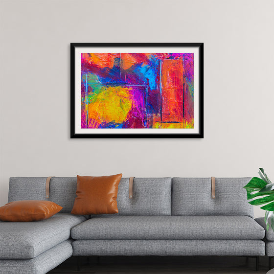 "Multicolored Abstract Painting", Steve Johnson